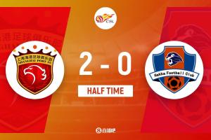 半场-海港2-0领先梅州 古斯塔沃鱼跃冲顶破门+伤退李圣龙替补建功